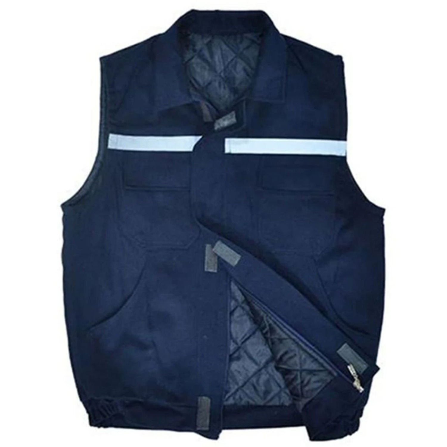 7/7 Gabardin İçi Kapitoneli Lacivert Yelek