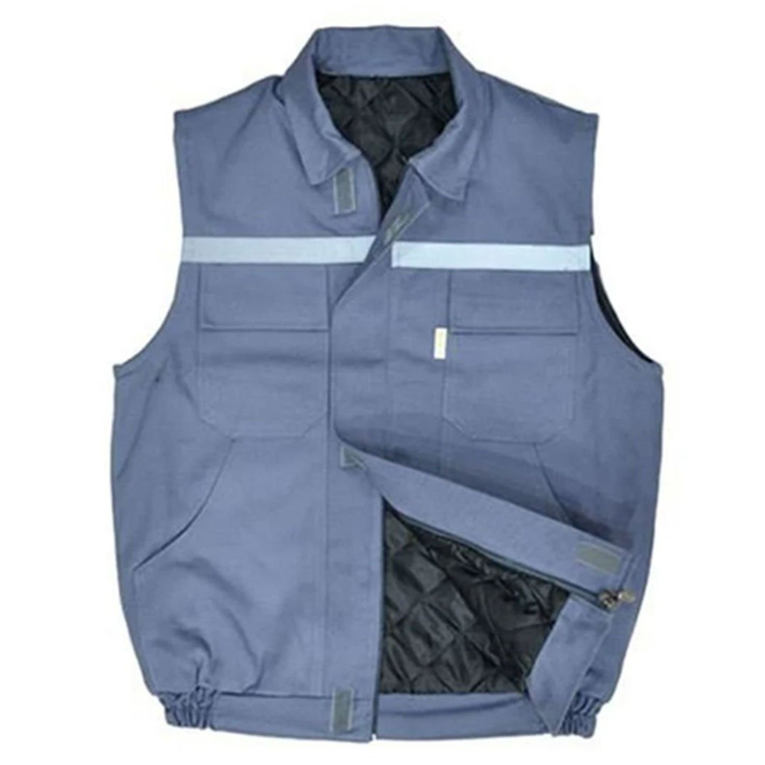 7/7 Gabardin İçi Kapitoneli Lacivert Yelek