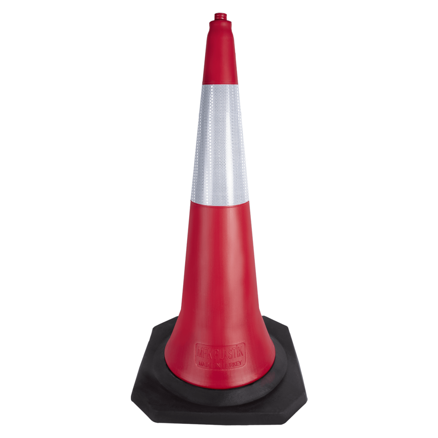 Trafik ve Reklam Konisi 100 cm (Kauçuk Tabanlı)