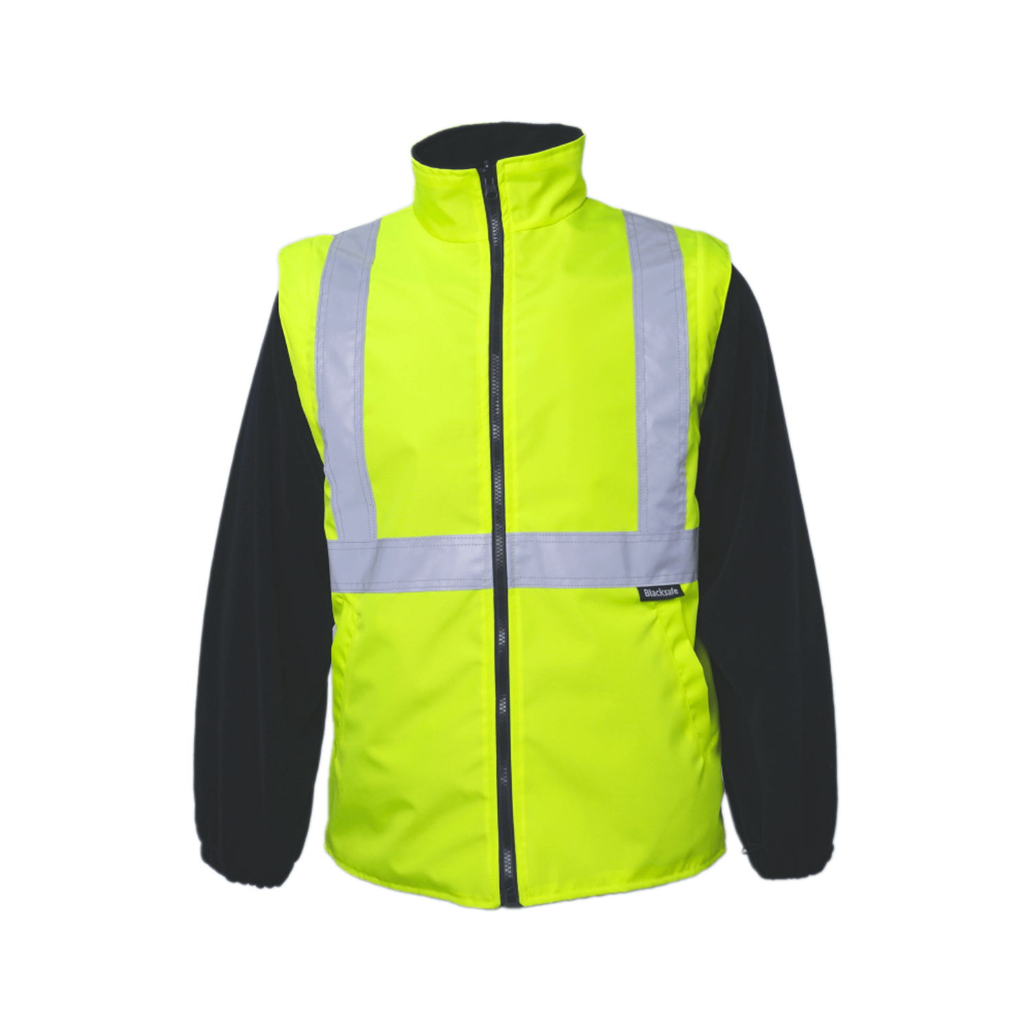 Blacksafe 300D Oxford 5+1 Sarı Lacivert Reflektörlü Parka