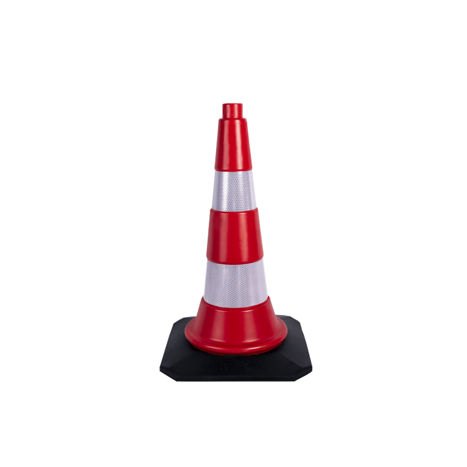 Trafik ve Reklam Konisi 50 cm (Kauçuk Tabanlı)