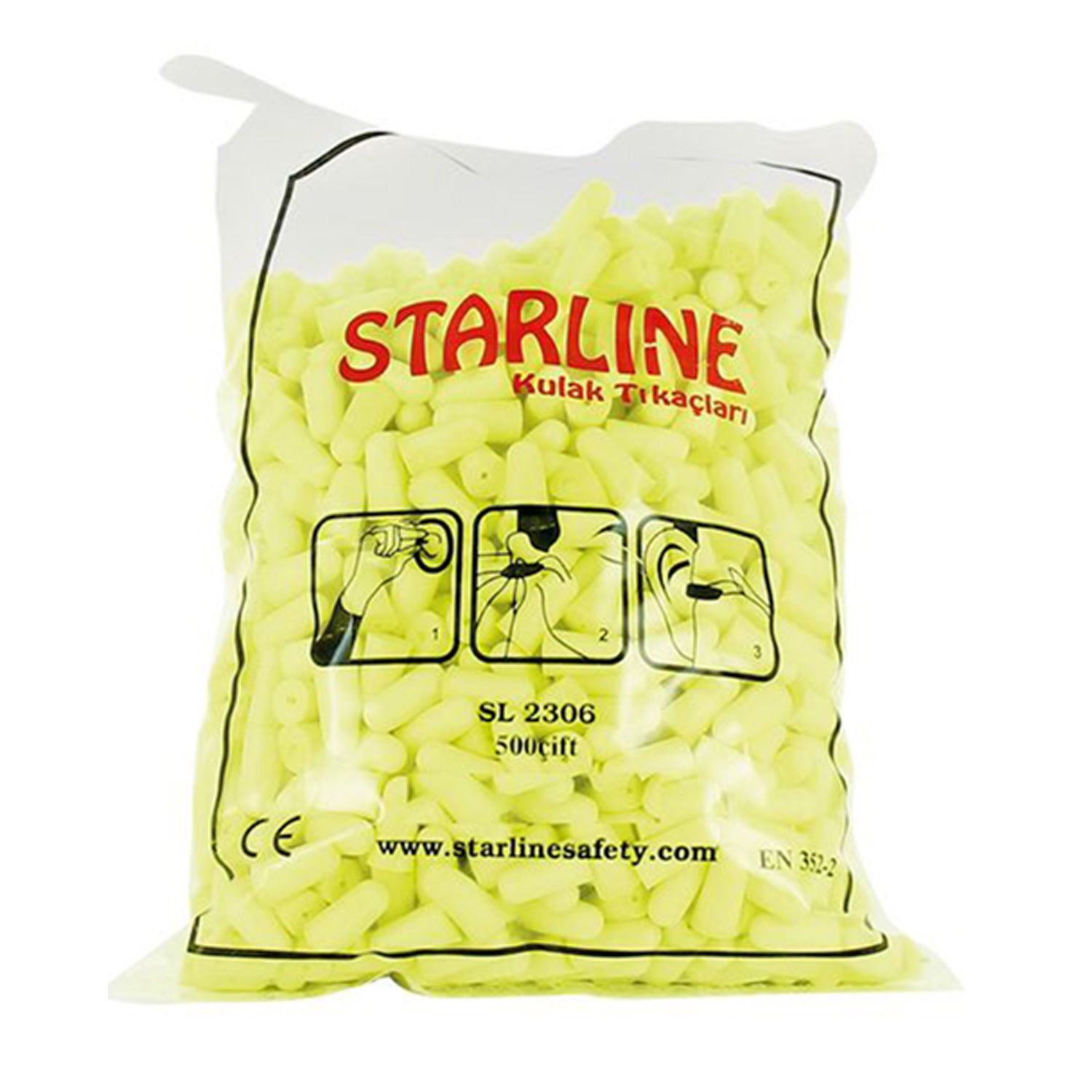Starline 2306 Dökme Kulak Tıkacı 500’lü Paket