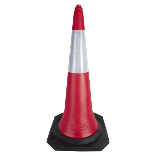 Trafik ve Reklam Konisi 100 cm (Kauçuk Tabanlı)
