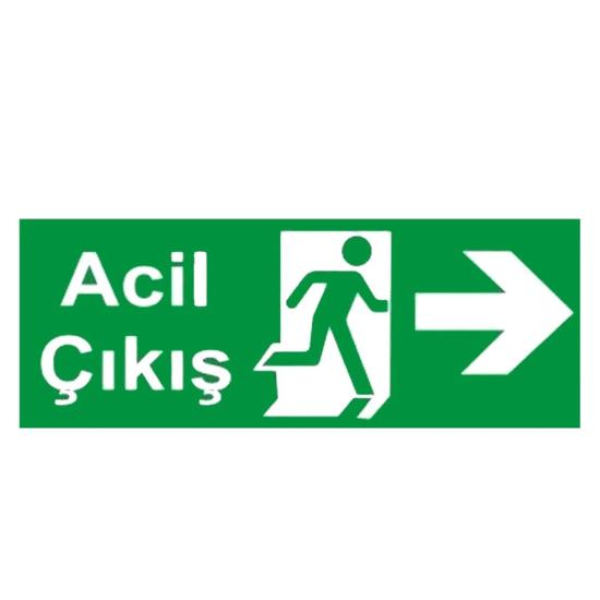 Acil Çıkış Levhası Fotolümenli Sağ Yön