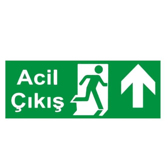 Acil Çıkış Levhası Fotolümenli Yukarı Yön