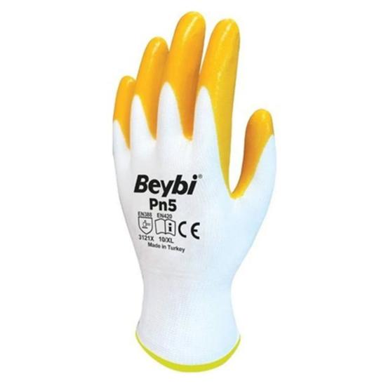 Beybi Pn5 Sarı Nitril İş Eldiveni