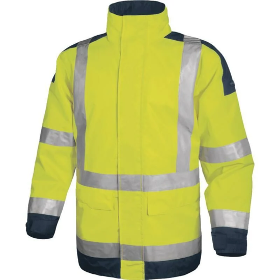 Delta Plus Parka Easyview Kışlık Reflektörlü Parka (Sarı/Lacivert)