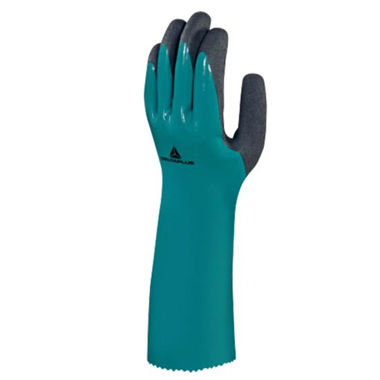 Delta Plus Chemsafe VV835 Nitril Kaplamalı Kimyasal İş Eldiveni (12 Çift)